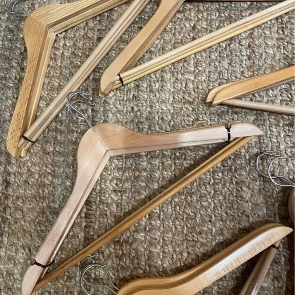 Wooden Hangers 26 for clothes and pants quality 26 Hangers, swivel